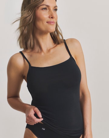 Pretty Secrets (3 Pack) Cotton Vests Black/White/Blush