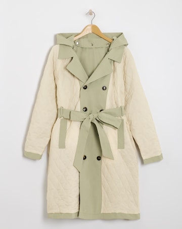 Julipa Reversible Quilted Trench Coat