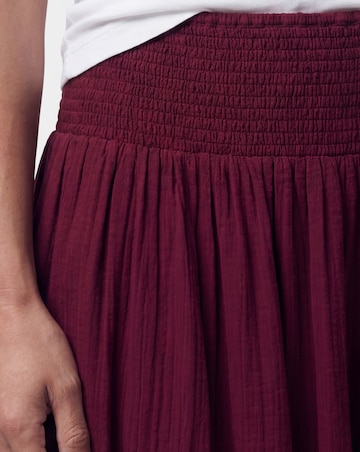 Cotton Cheesecloth Midi Skirt