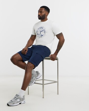 Timberland Cotton Linen Cargo Short - Blue