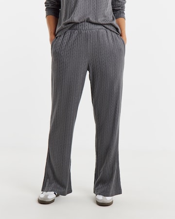 Slate Cable Knit Jogger