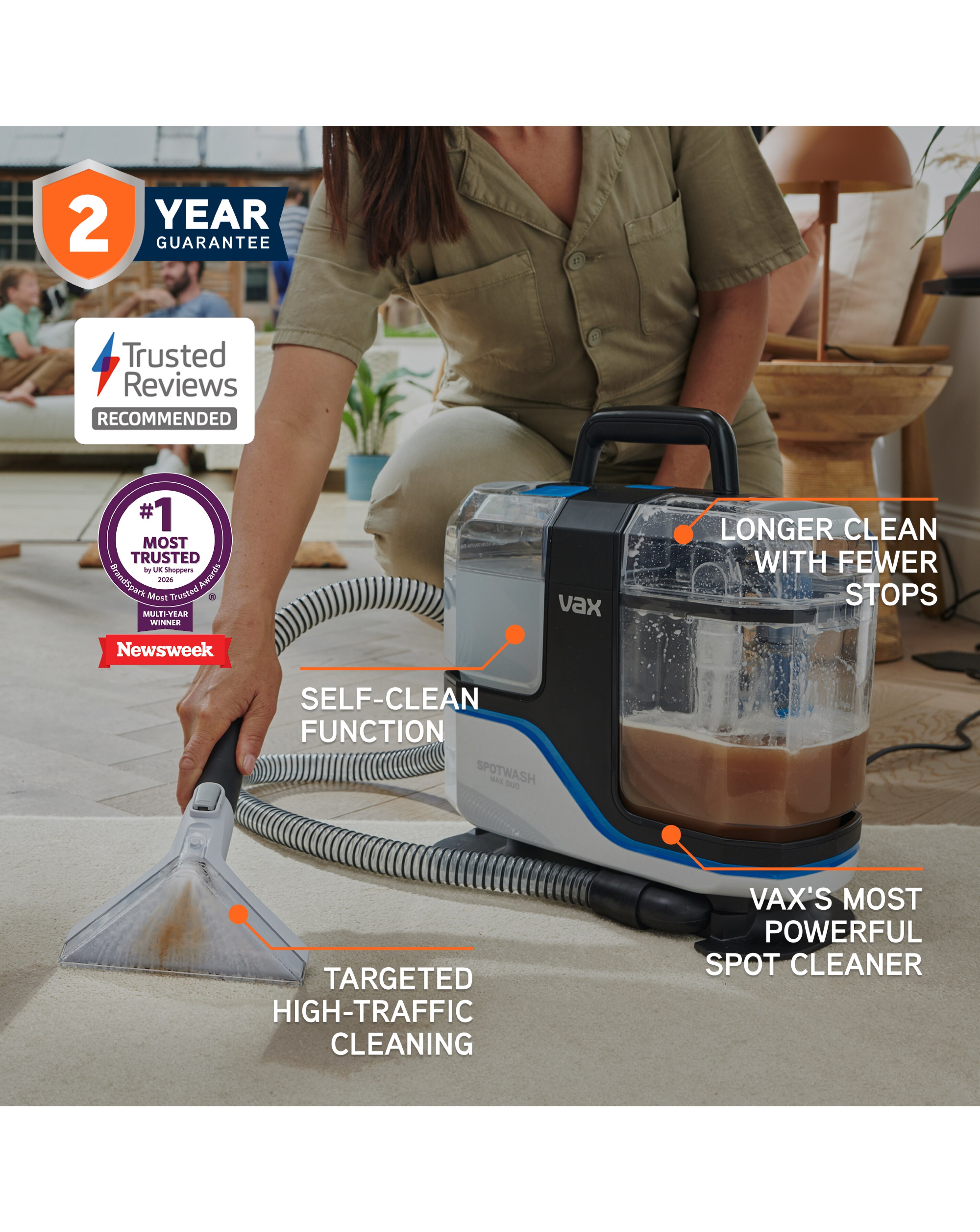 Vax SpotWash Max Duo Spot Cleaner | JD Williams