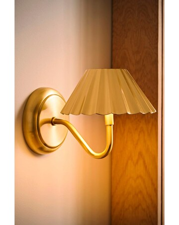 ValueLights Avery Gold Rechargeable Easy Fit LED Wall Light