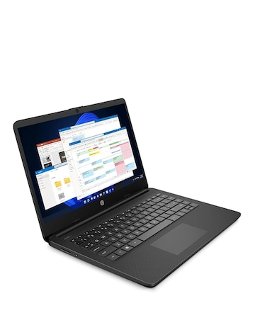 HP 14s-dq3500sa 14in Laptop - Intel Celeron 4GB 64GB eMMC - Black