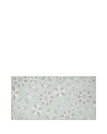Christmas Snowflakes Washable Large Doormat