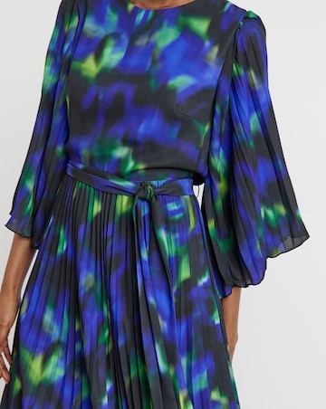 Joanna Hope Pleated Belted Midi Dress