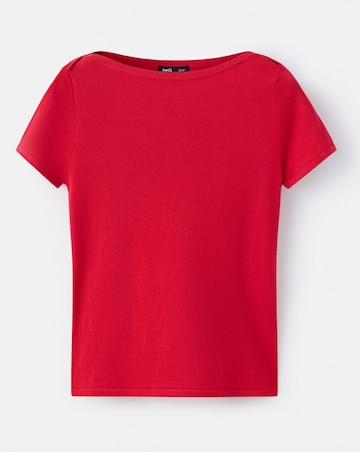Mango Short-Sleeved Fine-Knit Sweater