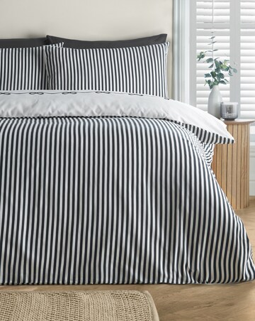 Catherine Lansfield Bow Embroidery Duvet Cover Set