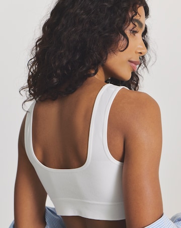 Pretty Secrets (3 Pack) Comfort Tops (Fits A-D) White/White/White