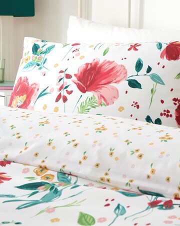 D & D Abstract Poppy Duvet Cover Set