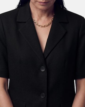 Anthology Linen Mix Half Sleeve Blazer