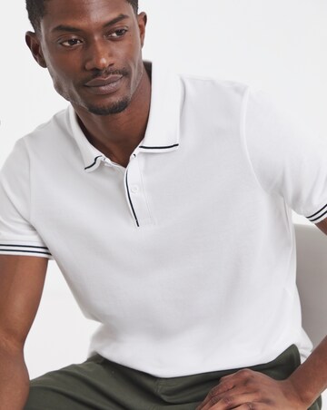 Tipped Pique Polo Long