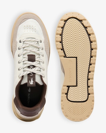 Lacoste Slam Shot Trainers - Off White/Brown