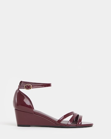 Haze Two Part Low Wedge Sandals - Wide Fit (E)