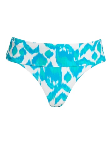 JD Williams Ikat Print Fold Top Classic Bikini Brief