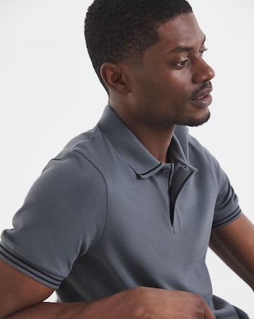 Tipped Pique Polo Long