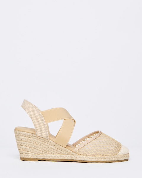 Appleton Wedged Closed Toe Espadrilles - Extra Wide Fit (EEE)