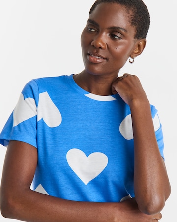Simply Be Value Heart Print Pyjama Set