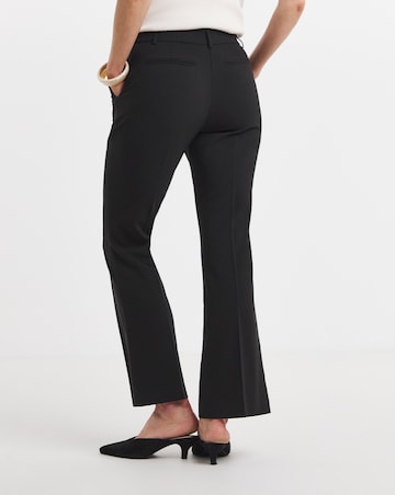 Black Tailored Bootcut Trousers with stretch