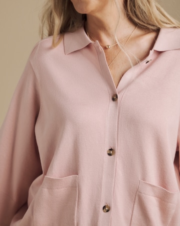 Julipa Short Sleeve Collared Cardigan
