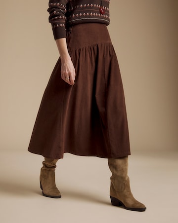 Julipa Cord Midi Skirt