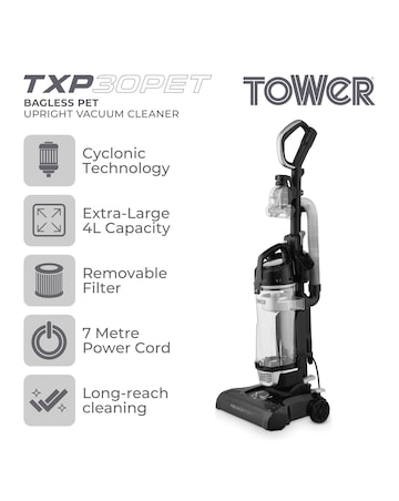 Tower Upright Vacuum 4L Dust Bin