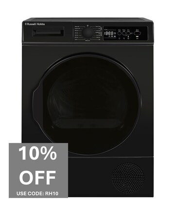 Russell Hobbs RH8HPTD1E12B 12 Series 8kg Heat Pump Tumble Dryer - Black