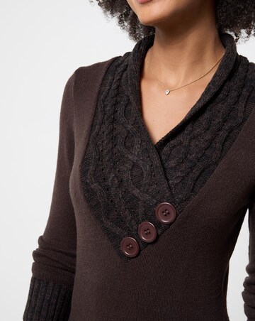 Joe Browns Curiously Cosy Wrap Neck Jumper