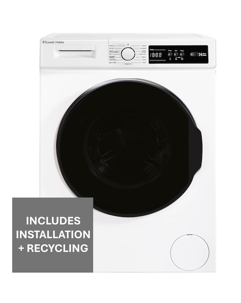 Russell Hobbs RH814W111W 8kg 1400rpm Washing Machine White + Install