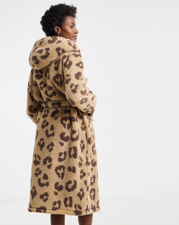 Leopard Teddy Dressing Gown