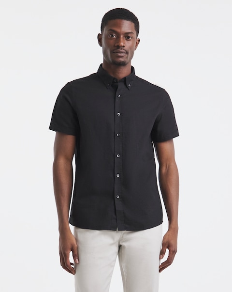 Short Sleeve Oxford Shirt Long Length