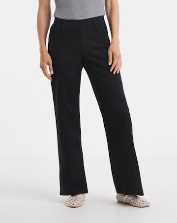 Black Stretch Wide Leg Jeggings