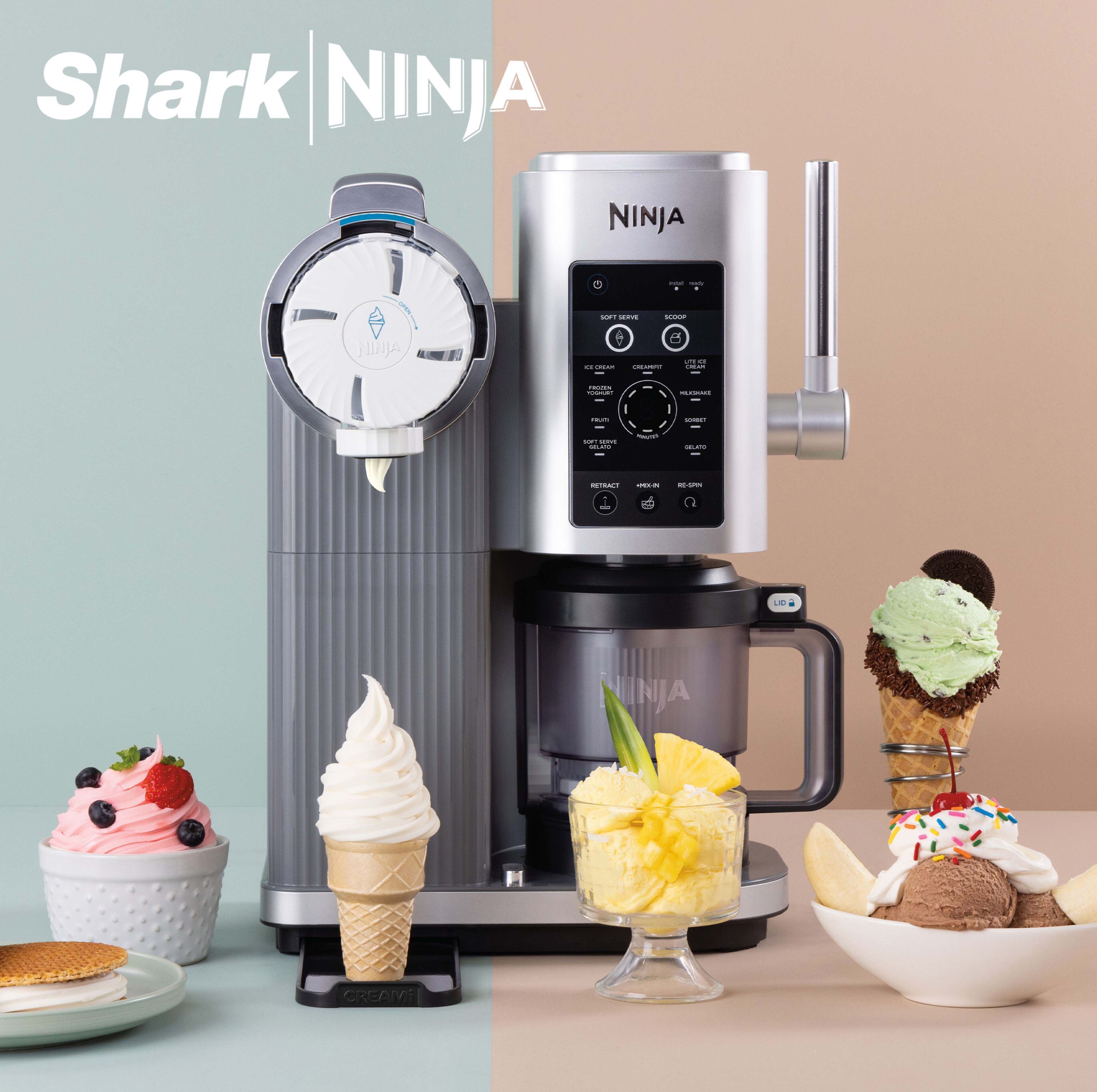 Ninja Swirl by CREAMI 13 in 1 Soft Serve & Ice Cream Maker HP