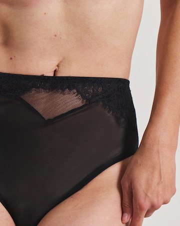 Pretty Secrets Lace Full Brief Knickers Black