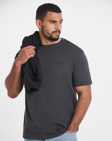 Jack & Jones Archive Small Logo Tee - Dark Grey