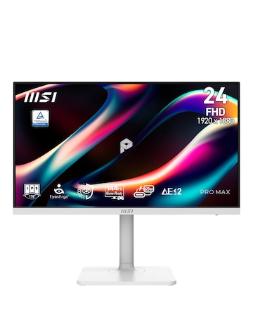 MSI PRO MAX 241PHW 24in FHD 144Hz 4ms IPS Adaptive-Sync Monitor - White