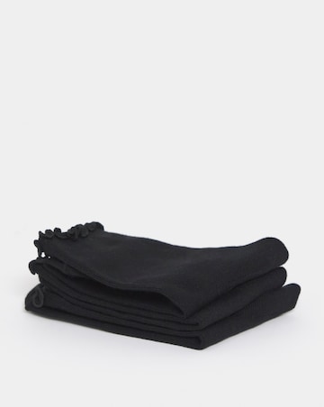 Pretty Secrets (3 Pair Pack) Basic Lettuce Hem Ankle Socks