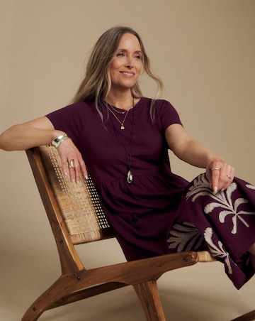 Julipa Embroidered Hem Midi Dress