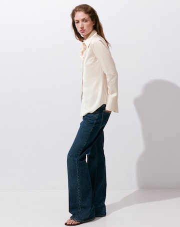 Mango Satin Finish Flowy Shirt