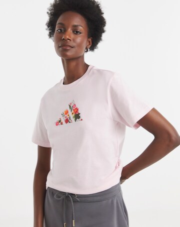 adidas Floral Logo T-Shirt