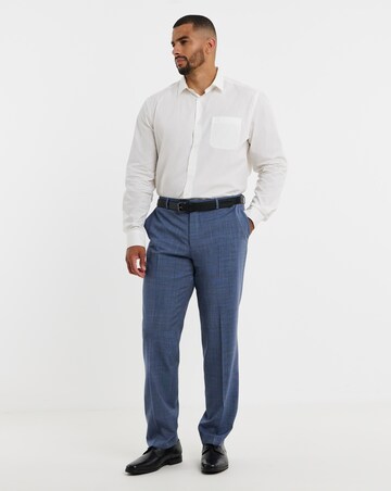 BOSS Blue Wool Mix Suit Trouser