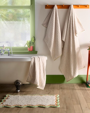 Fusion Speckle Rib Bath Towel