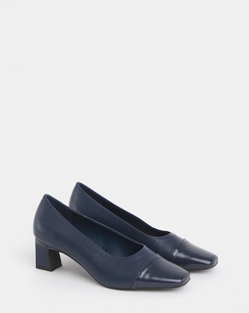 Autumn Flared Block Heel Court Shoes - Wide Fit (E)