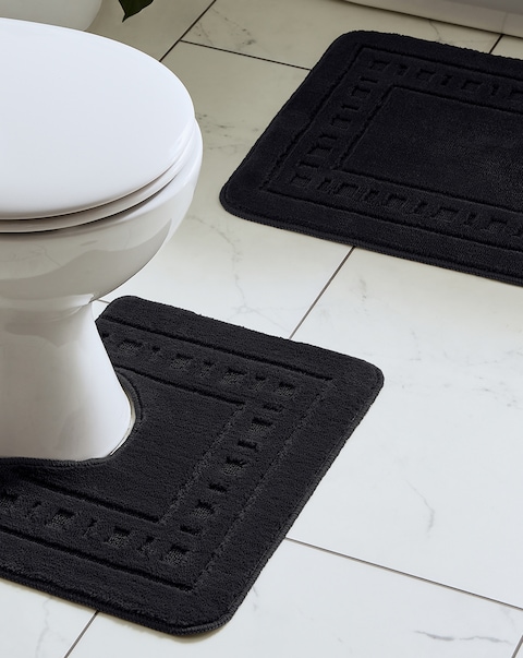 Catherine Lansfield Armoni Bath and Pedestal Mat Set