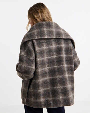 Object Maise Scarf Check Jacket