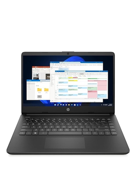 HP 14s-dq3500sa 14in Laptop - Intel Celeron 4GB 64GB eMMC - Black