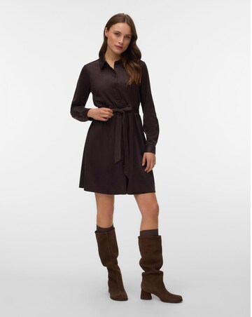 VERO MODA LEOPARD PRINT SHIRT DRESS