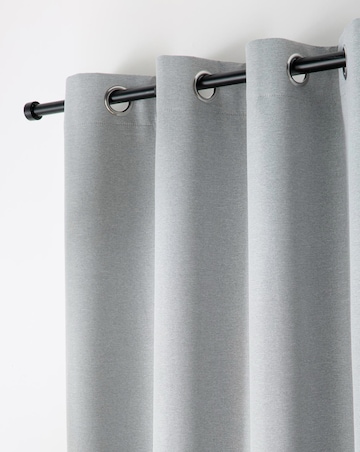 Curtina Plain Twill Eyelet Curtains