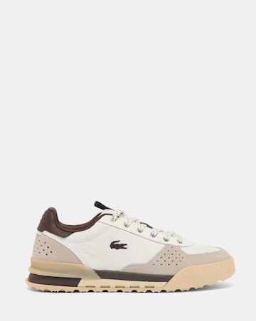 Lacoste Slam Shot Trainers - Off White/Brown