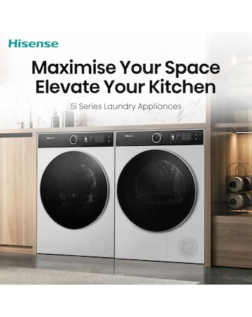 Hisense 5i 9kg KitchenFit Heat Pump Dryer White